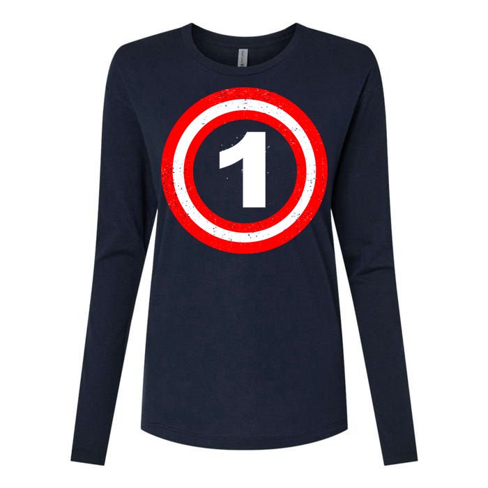 Captain 1st Birthday Womens Cotton Relaxed Long Sleeve T-Shirt