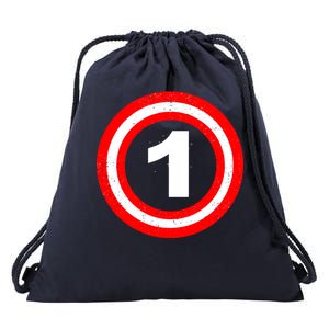 Captain 1st Birthday Drawstring Bag