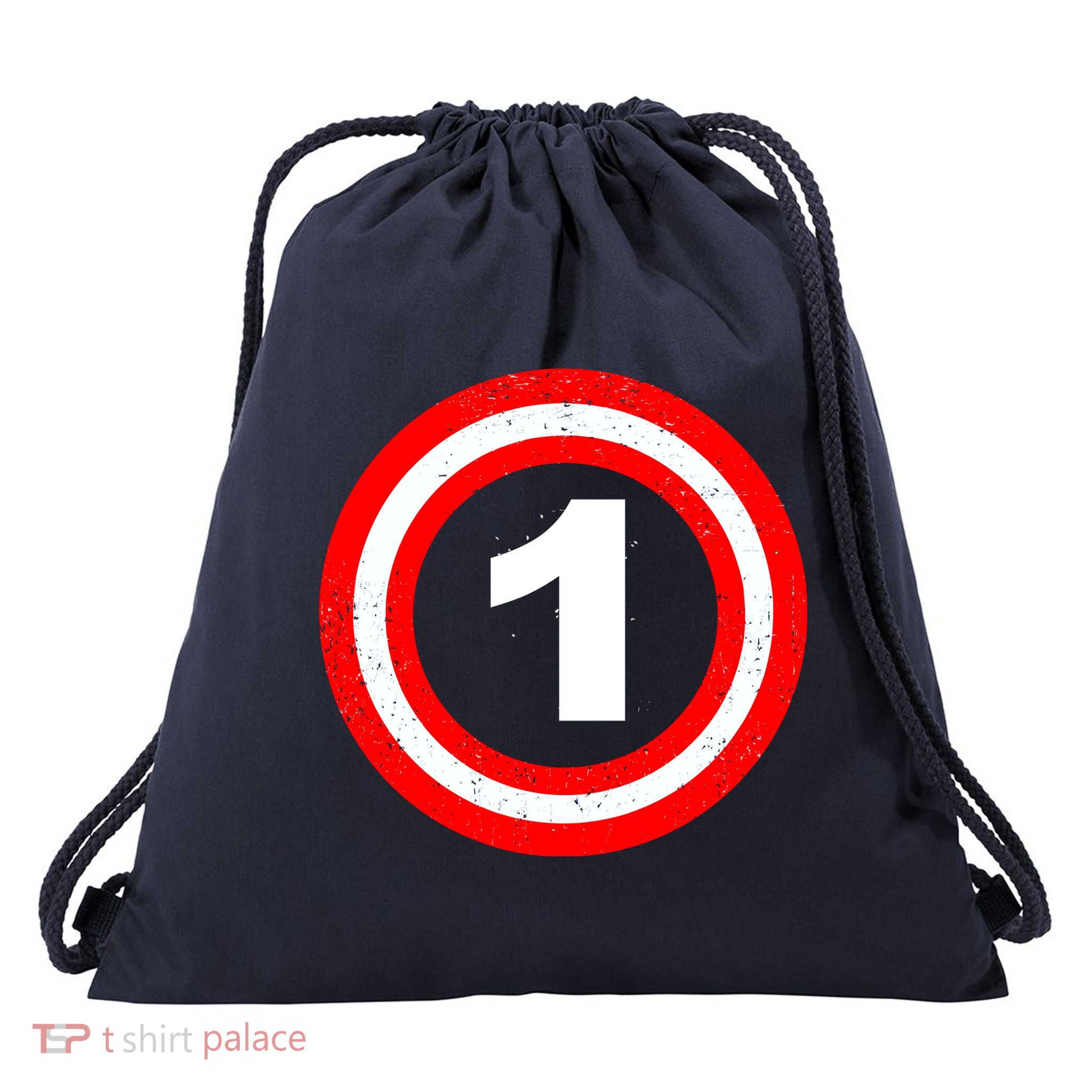 Captain 1st Birthday Drawstring Bag