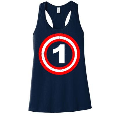 Captain 1st Birthday Women's Racerback Tank