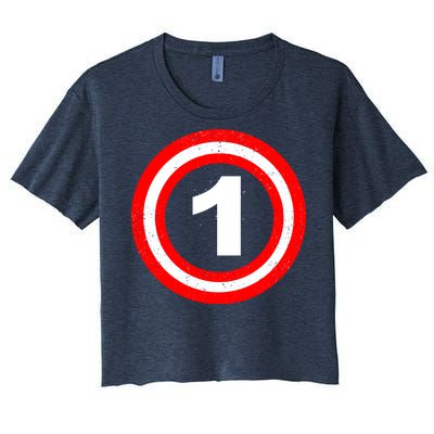 Captain 1st Birthday Women's Crop Top Tee