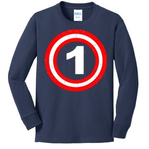 Captain 1st Birthday Kids Long Sleeve Shirt