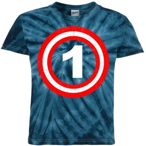 Captain 1st Birthday Kids Tie-Dye T-Shirt