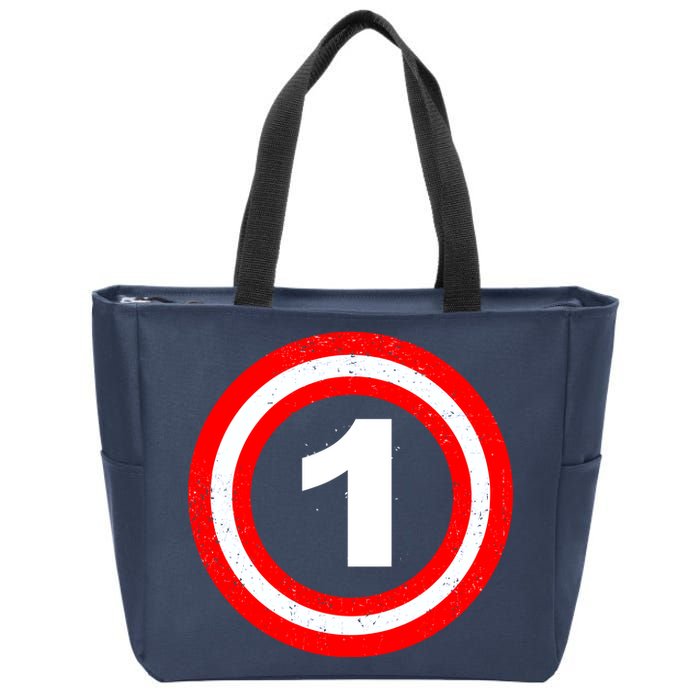 Captain 1st Birthday Zip Tote Bag