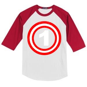 Captain 1st Birthday Kids Colorblock Raglan Jersey