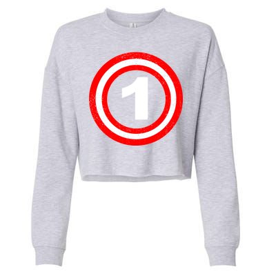 Captain 1st Birthday Cropped Pullover Crew