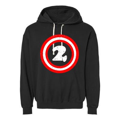 Captain 2nd Birthday Garment-Dyed Fleece Hoodie