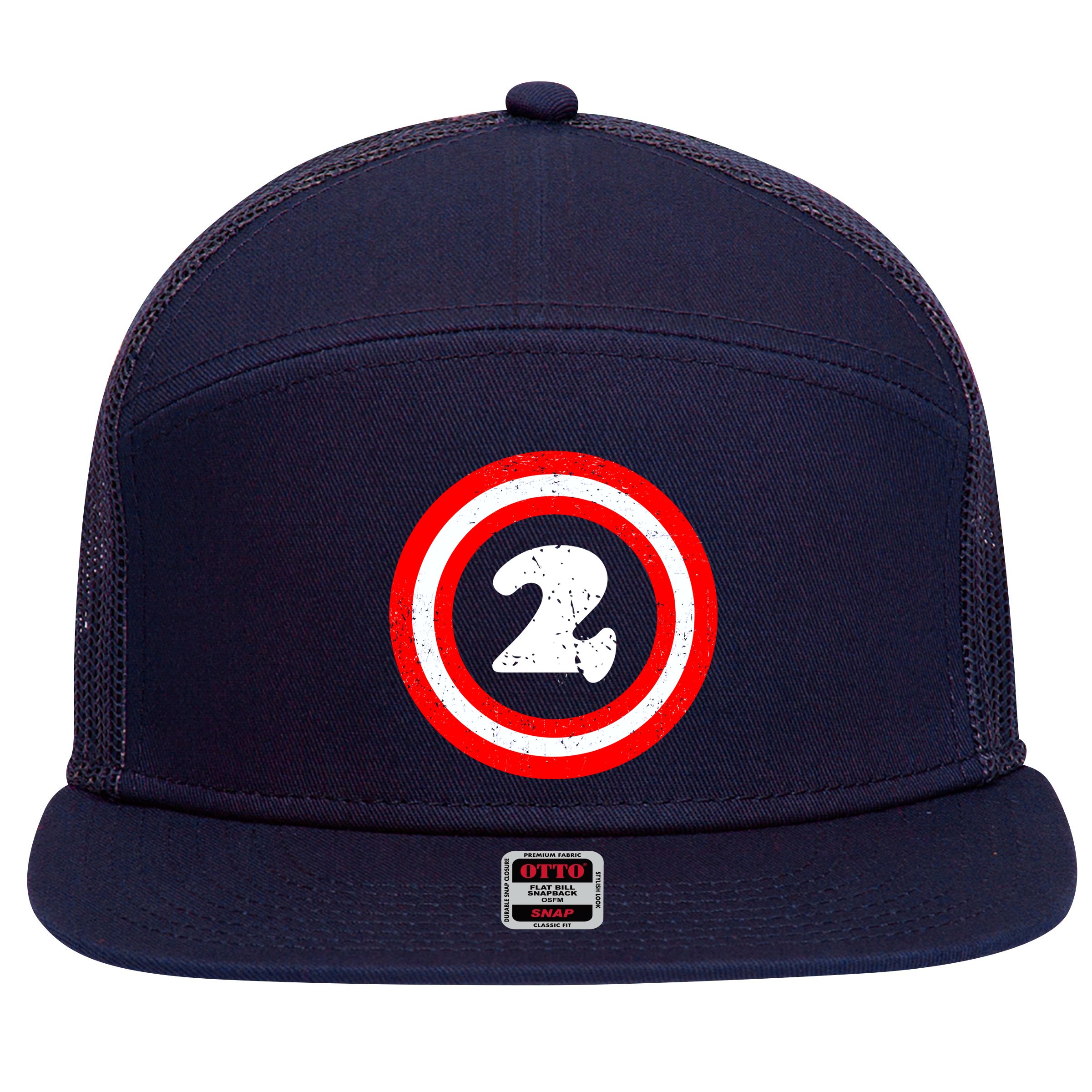 Captain 2nd Birthday 7 Panel Mesh Trucker Snapback Hat