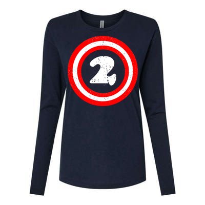 Captain 2nd Birthday Womens Cotton Relaxed Long Sleeve T-Shirt