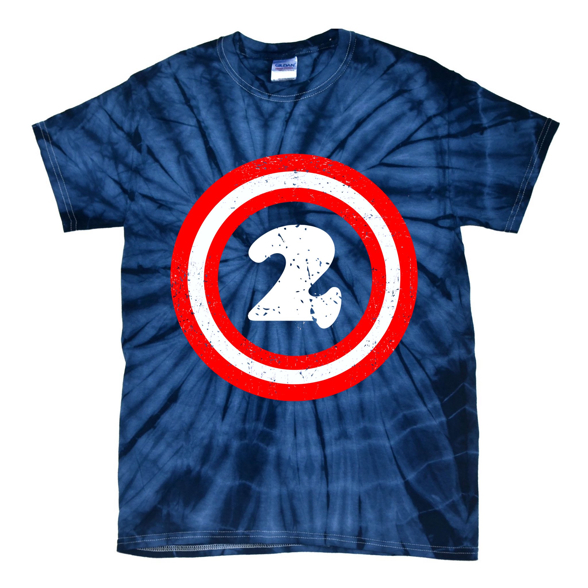 Captain 2nd Birthday Tie-Dye T-Shirt