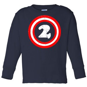 Captain 2nd Birthday Toddler Long Sleeve Shirt