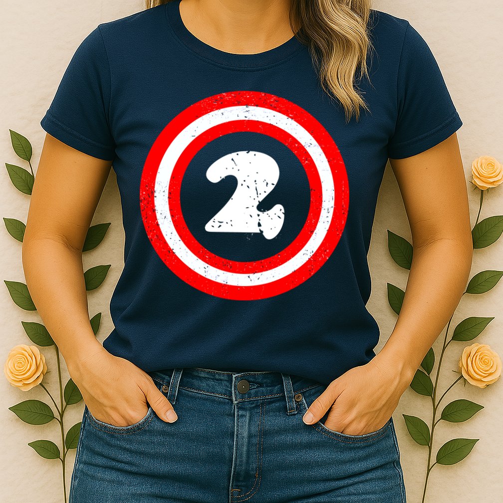 Captain 2nd Birthday Womens T-Shirt