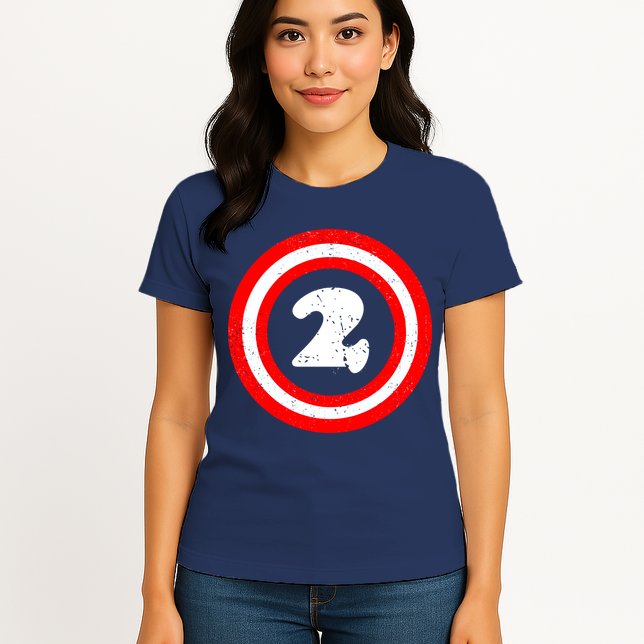 Captain 2nd Birthday Womens T-Shirt
