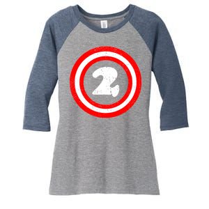 Captain 2nd Birthday Women's Tri-Blend 3/4-Sleeve Raglan Shirt