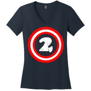 Captain 2nd Birthday Women's V-Neck T-Shirt