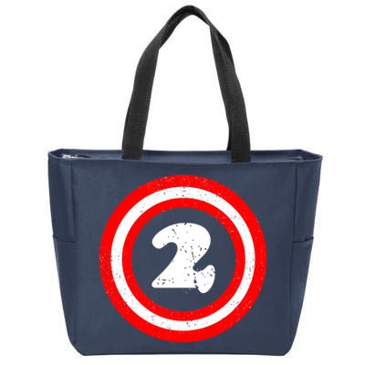 Captain 2nd Birthday Zip Tote Bag