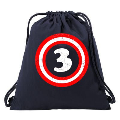 Captain 3rd Birthday Drawstring Bag