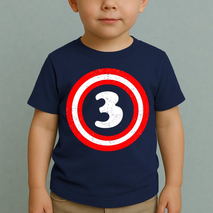 Captain 3rd Birthday Toddler T-Shirt