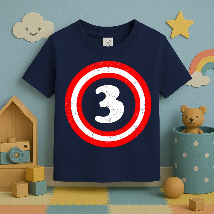 Captain 3rd Birthday Toddler T-Shirt