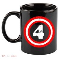 Captain 4th Birthday 11oz C Handle Ceramic Mug