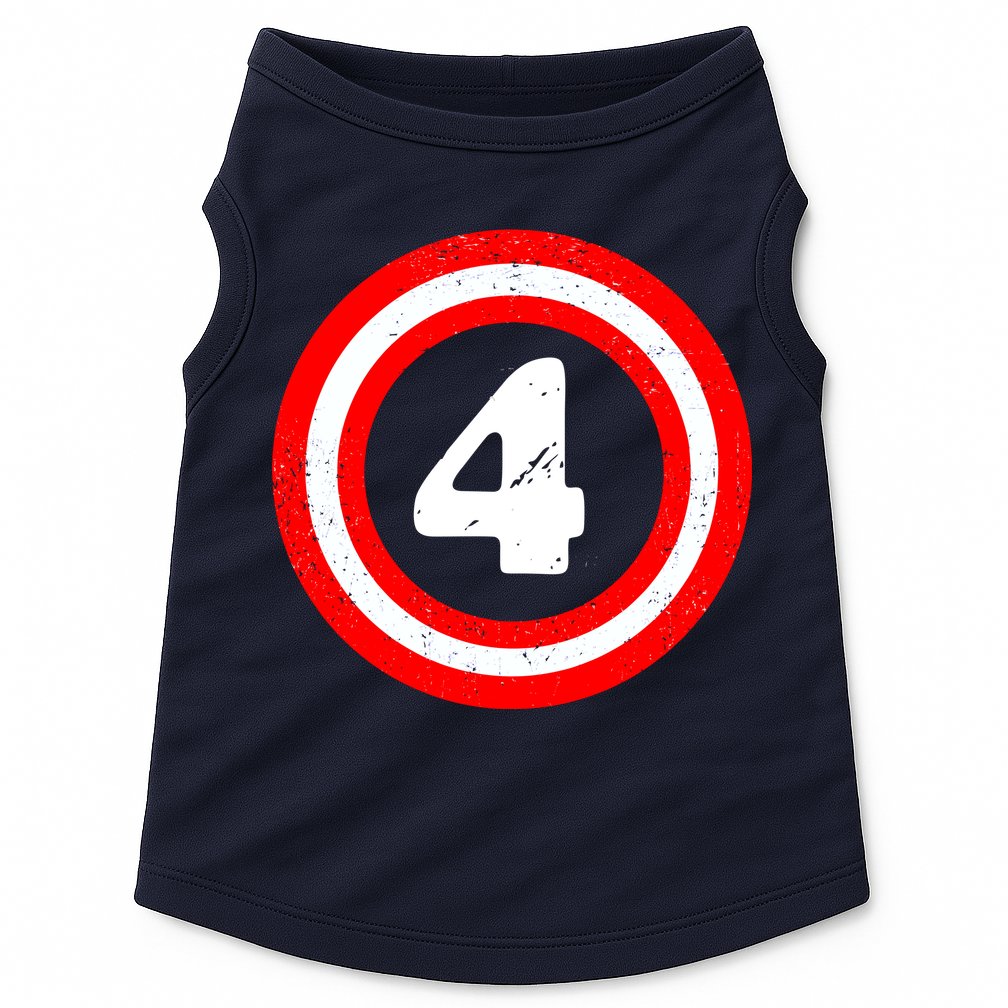 Captain 4th Birthday Doggie Tank
