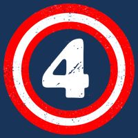 Captain 4th Birthday Cooling Performance Crew T-Shirt