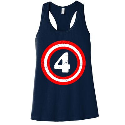 Captain 4th Birthday Womens Tank Top