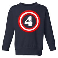 Captain 4th Birthday Toddler Sweatshirt