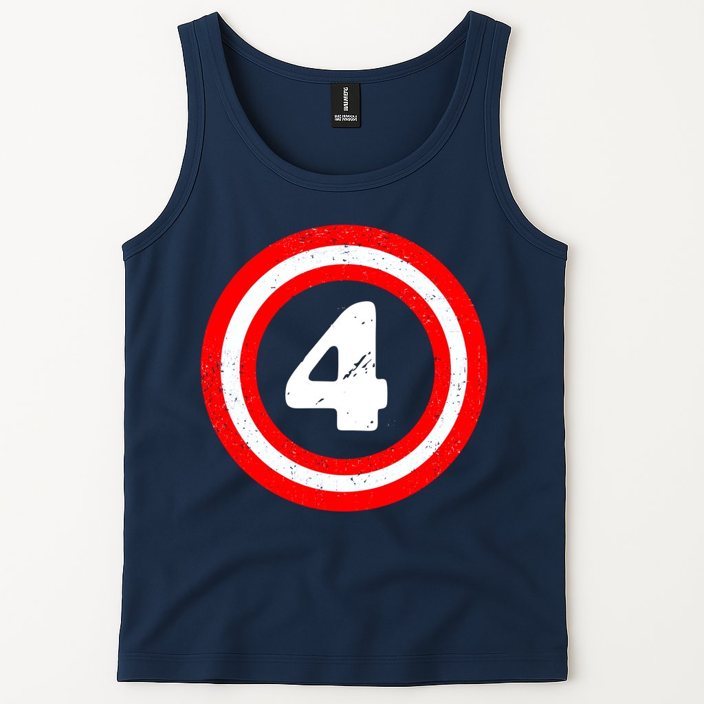 Captain 4th Birthday Tank Top