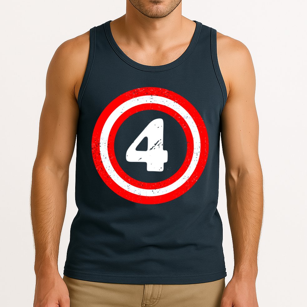 Captain 4th Birthday Tank Top