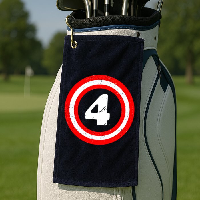 Captain 4th Birthday Golf Towel