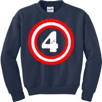 Captain 4th Birthday Kids Sweatshirt