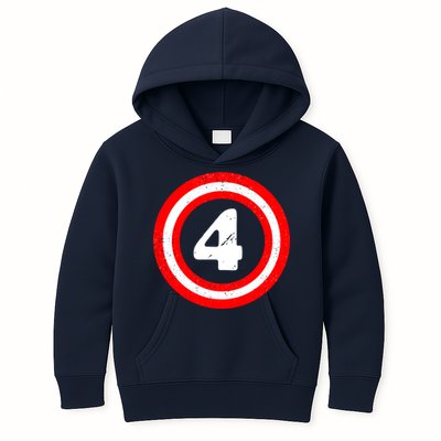 Captain 4th Birthday Kids Hoodie