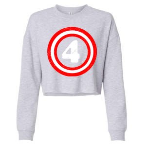 Captain 4th Birthday Cropped Pullover Crew