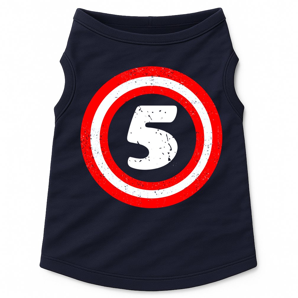 Captain 5th Birthday Doggie Tank