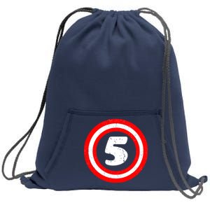 Captain 5th Birthday Sweatshirt Cinch Pack Bag