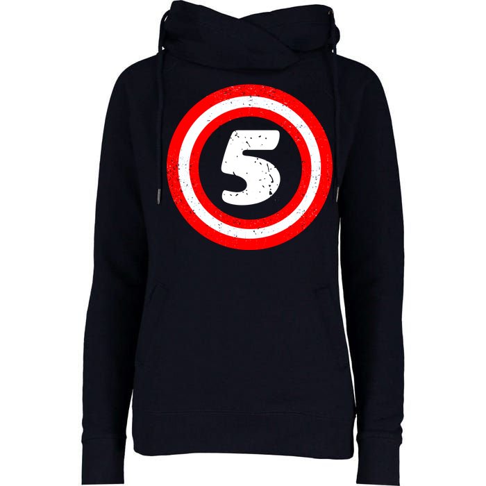 Captain 5th Birthday Womens Funnel Neck Pullover Hood