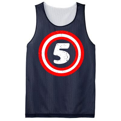 Captain 5th Birthday Mesh Reversible Basketball Jersey Tank