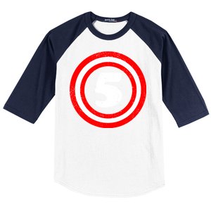 Captain 5th Birthday Baseball Sleeve Shirt