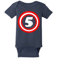 Captain 5th Birthday Baby Bodysuit