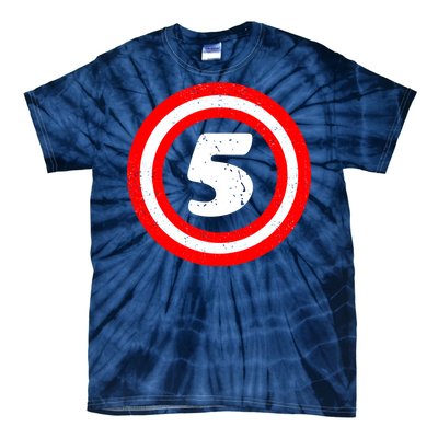 Captain 5th Birthday Tie-Dye T-Shirt