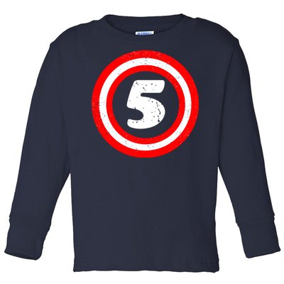 Captain 5th Birthday Toddler Long Sleeve Shirt