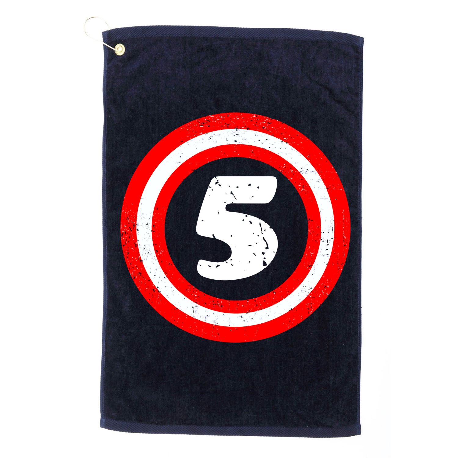 Captain 5th Birthday Golf Towel