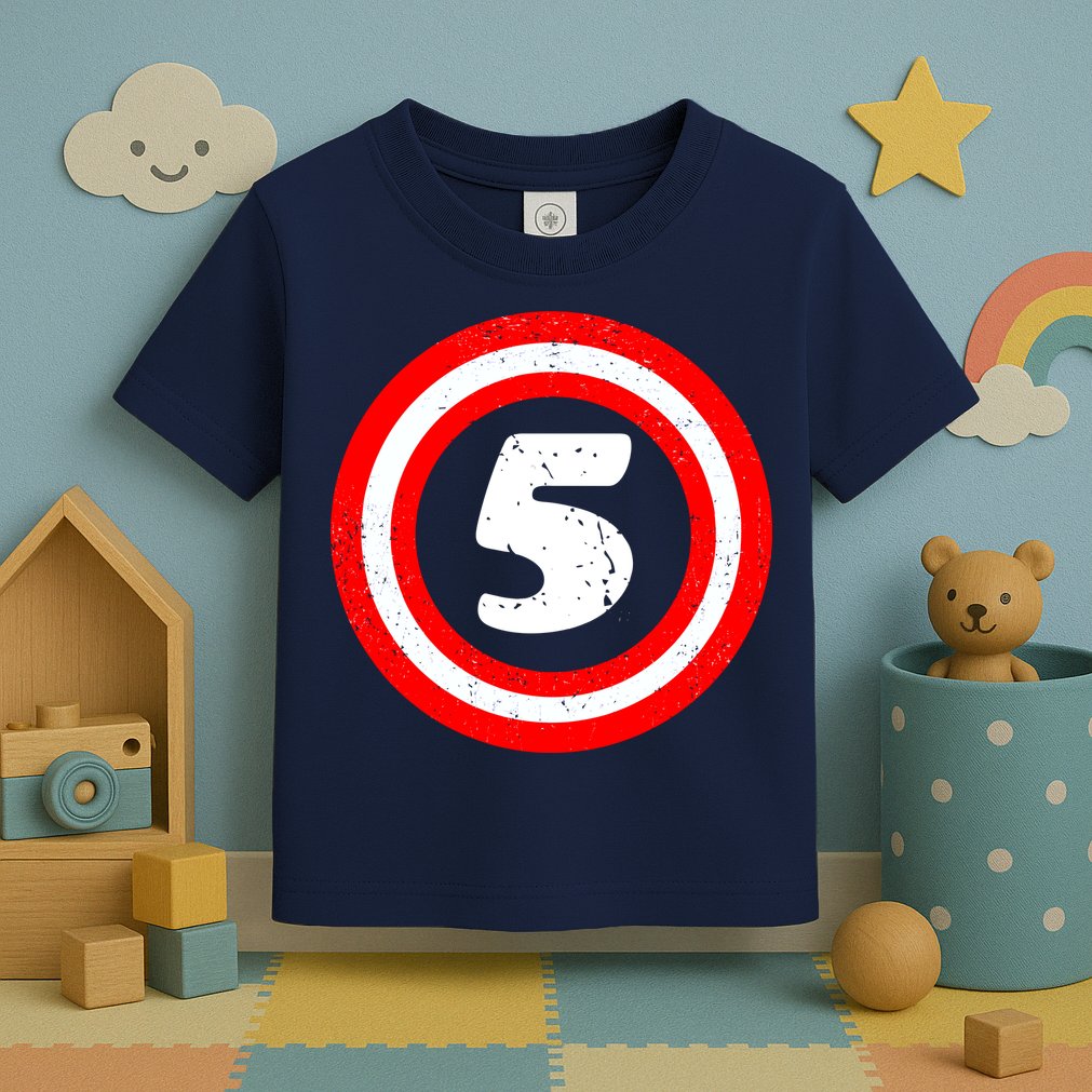 Captain 5th Birthday Toddler T-Shirt