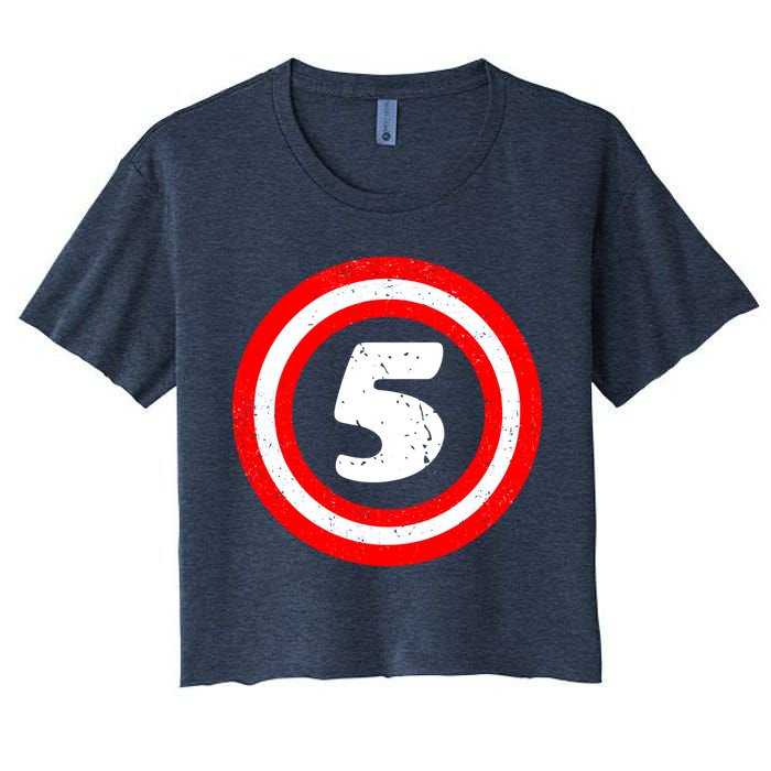 Captain 5th Birthday Women's Crop Top Tee