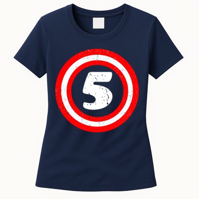 Captain 5th Birthday Womens T-Shirt