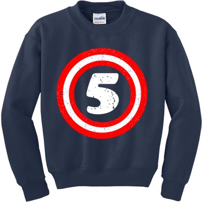 Captain 5th Birthday Kids Sweatshirt