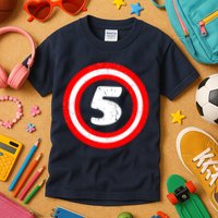 Captain 5th Birthday Kids T-Shirt