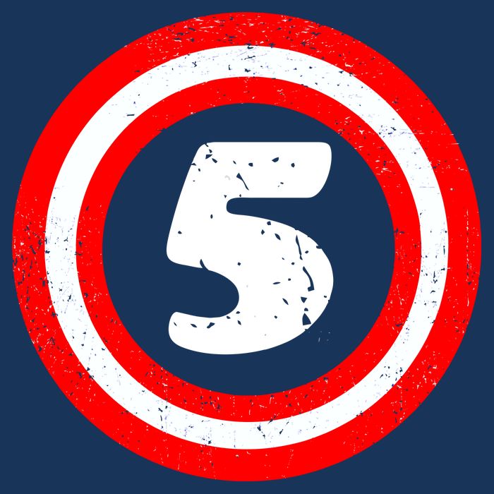 Captain 5th Birthday Kids T-Shirt