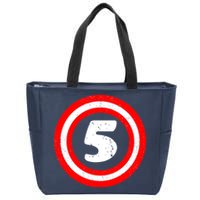 Captain 5th Birthday Zip Tote Bag